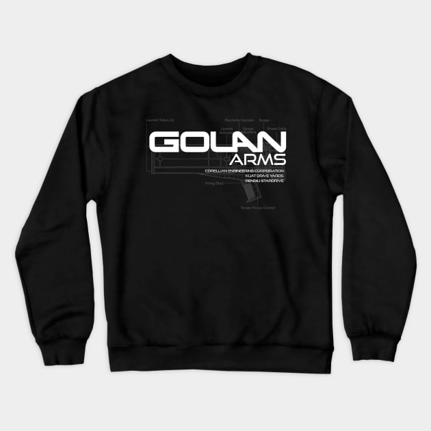 Golan Arms Crewneck Sweatshirt by MindsparkCreative